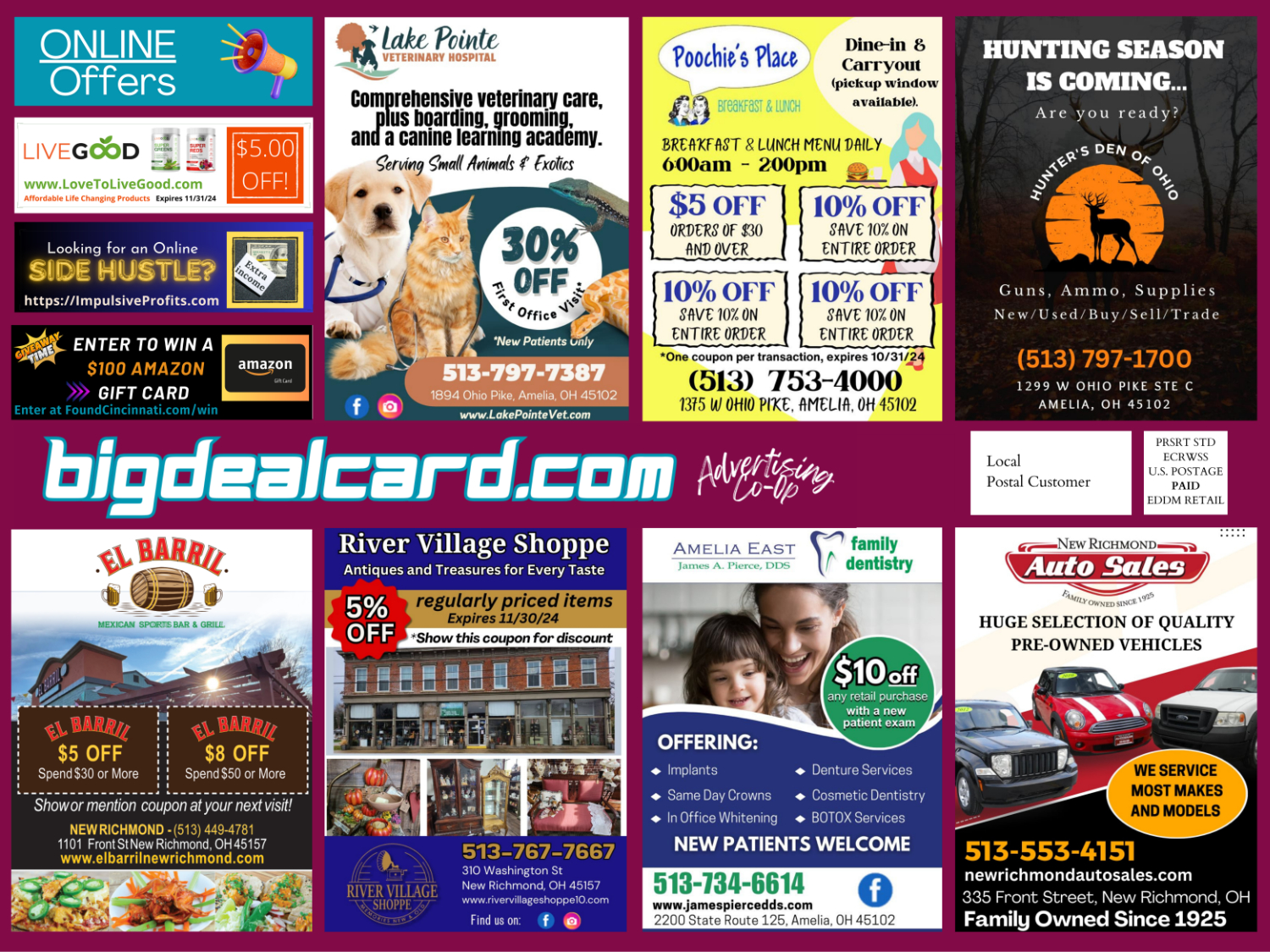 BIG DEAL CARD ADVERTISING CO-OP