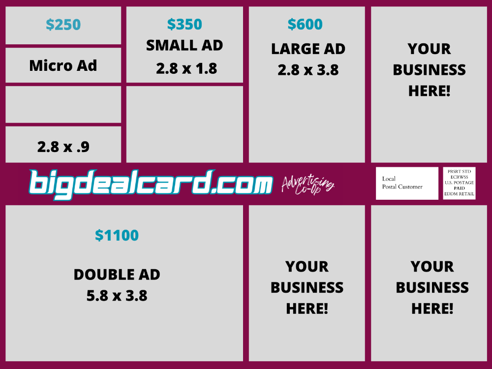 Big Deal Card Pricing Card